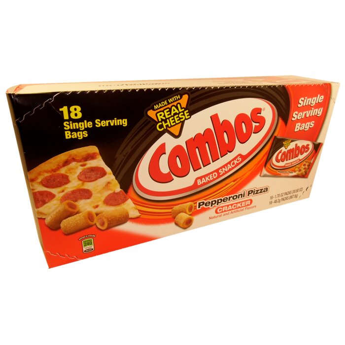 Combos Pepperoni Pizza Cracker 18-Pack