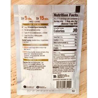 McCormick Gluten Free Chili Seasoning Mix