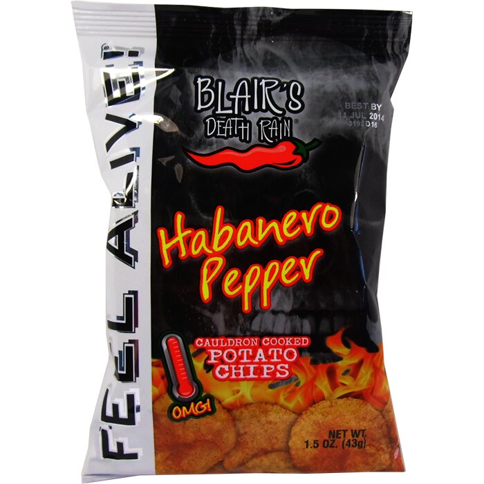 Blairs Death Rain Habanero Chips 2oz