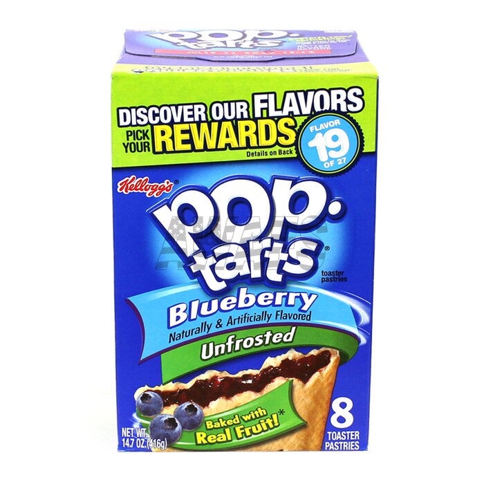 Poptarts Blueberry Unfrosted